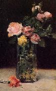 Roses in a Glas Vase Edouard Manet